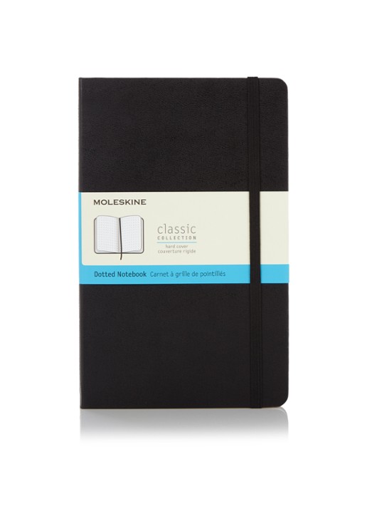 Moleskine Classic Large notitieboek - voorkant 2 zwart
