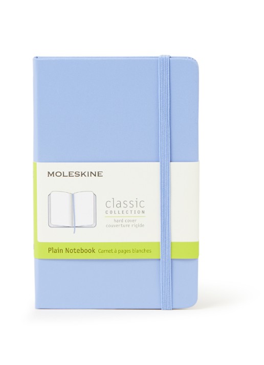 Moleskine Classic Pocket blanco notitieboek - voorkant lichtblauw
