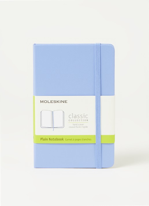 Moleskine Classic Pocket blanco notitieboek - voorkant 2 lichtblauw