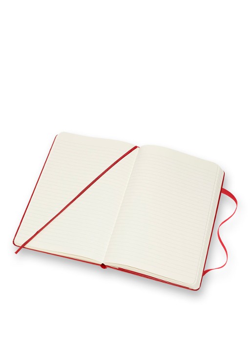 Moleskine Coloured Large gelinieerd notitieboek 21 x 13 cm - voorkant 2 rood