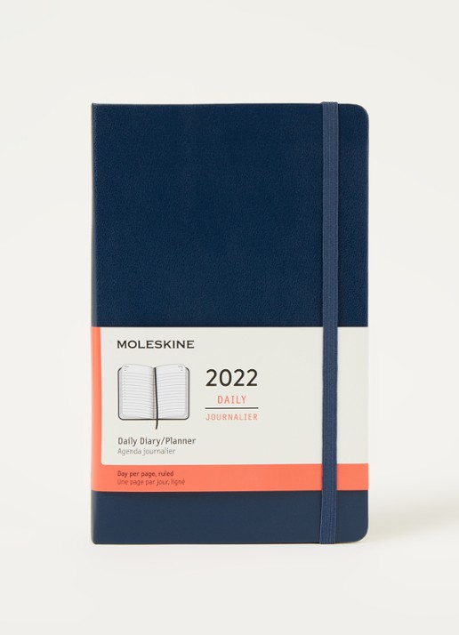 Moleskine Daily agenda 2022 - voorkant 2 indigo