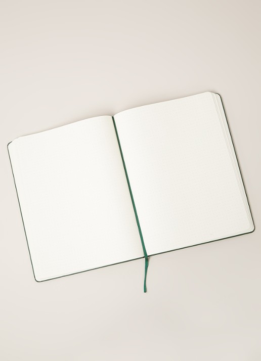 Moleskine Dotted Hard Cover XL notitieboek - detail groen