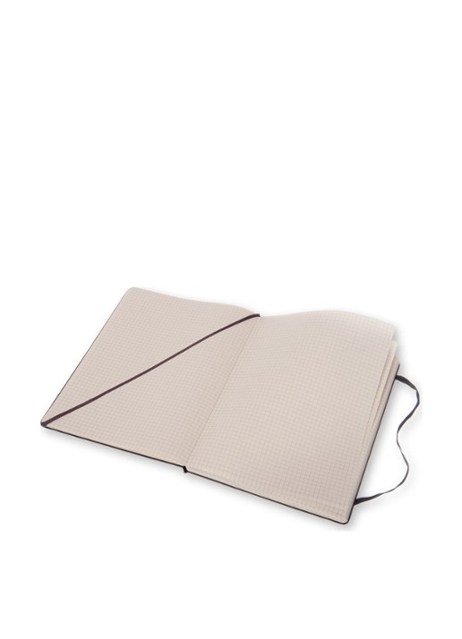 Moleskine Notitieboek geruit papier 14 x 19 cm - voorkant 2 zwart