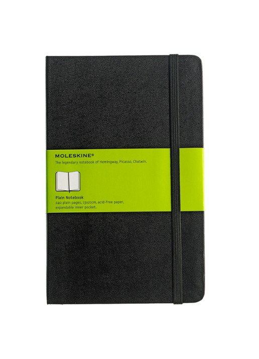 Moleskine Notitieboek Moleskine Blanco L - voorkant zwart