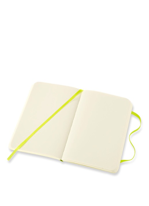 Moleskine  Pocket Plain notitieboek - voorkant 2 neongroen