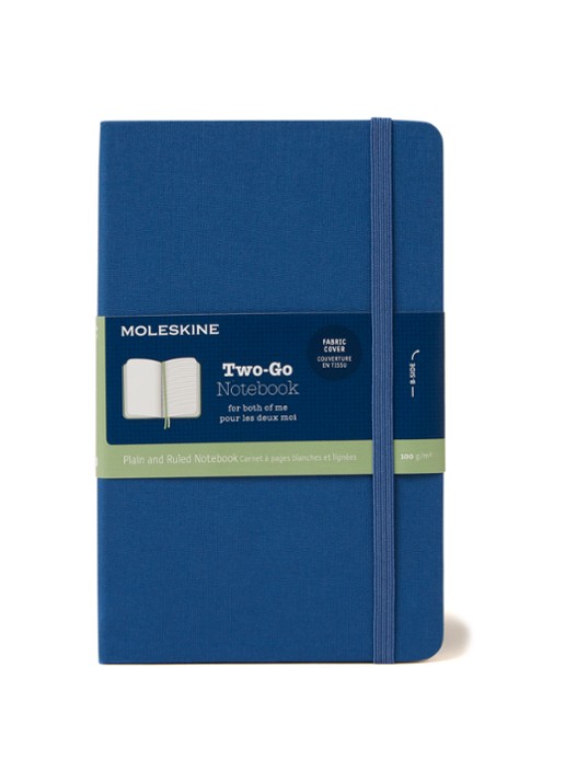 Moleskine Two-Go notitieboek 18 x 11,5 cm - voorkant 2 jeans