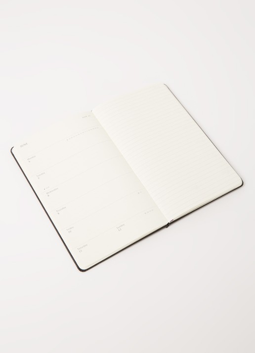 Moleskine Weekly Notebook A5 agenda 2022 - detail zwart