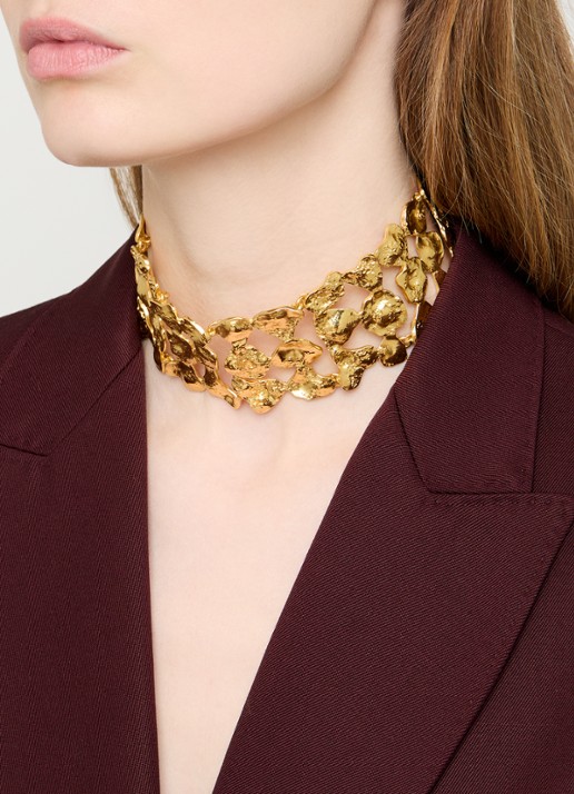 Moliane Calypso choker verguld - voorkant 5 goud