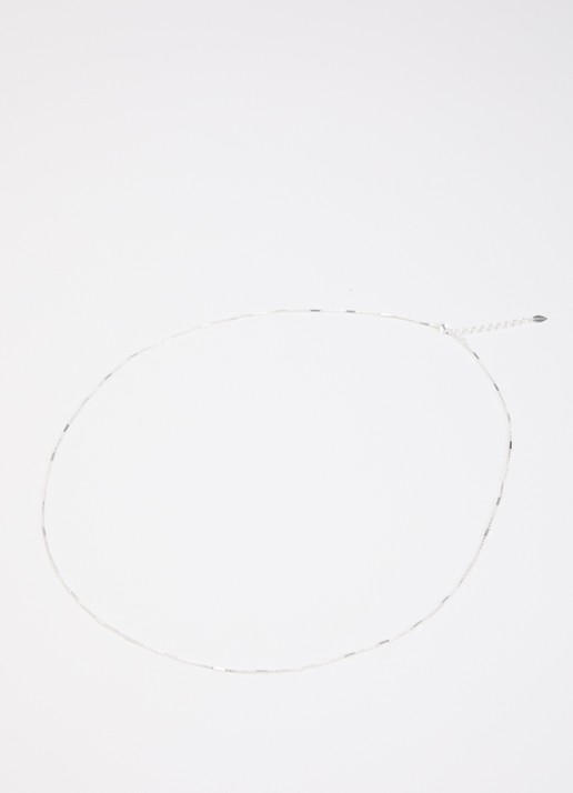 Moliane Dix ketting verzilverd - detail zilver
