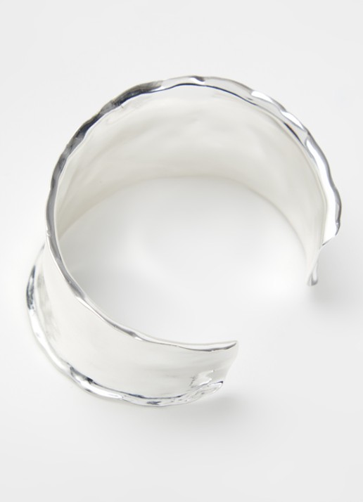 Moliane Nous bangle verzilverd - detail 3 zilver