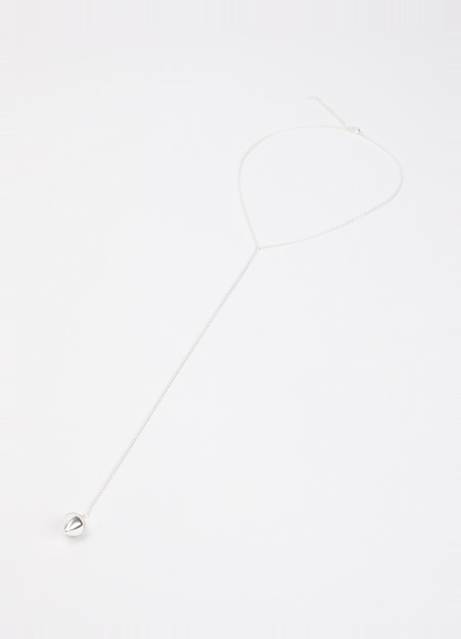 Moliane Olive ketting verzilverd - detail 3 zilver
