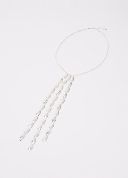 Moliane Seed ketting verzilverd - detail 3 zilver