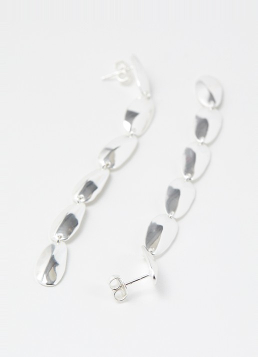 Moliane Seed oorstekers verzilverd - detail 3 zilver