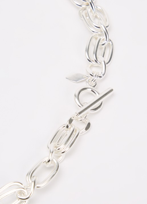 Moliane Serena schakelketting verzilverd - detail 2 zilver