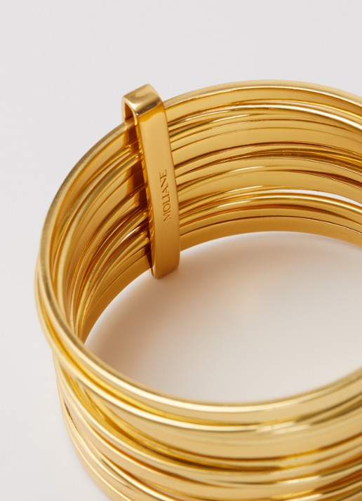 Moliane Zahara armband verguld - detail 3 goud