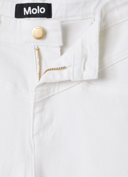 Molo Adalyn straight fit korte broek - detail 3 gebroken wit