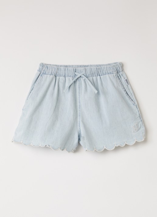 Molo Addie wide fit korte broek van chambray
