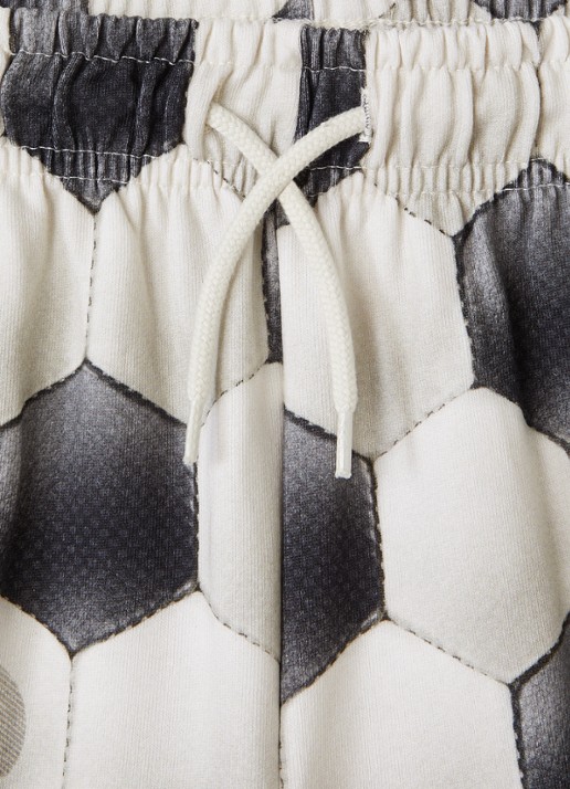 Molo Adian loose fit korte broek met print - detail lichtgrijs