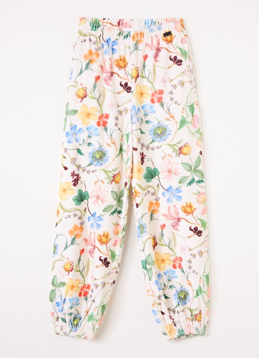 Molo Adriana tapered fit broek van badstof