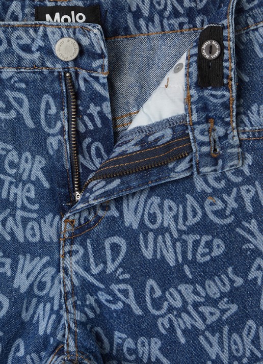 Molo Aiden straight leg jeans - detail 3 indigo
