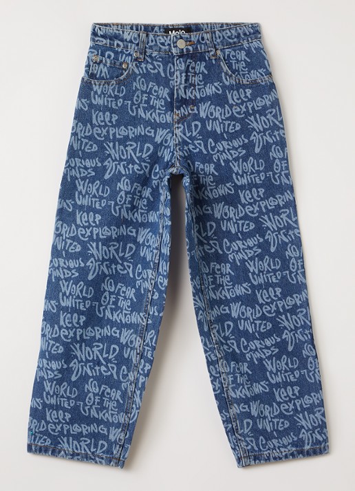 Molo Aiden straight leg jeans - voorkant indigo