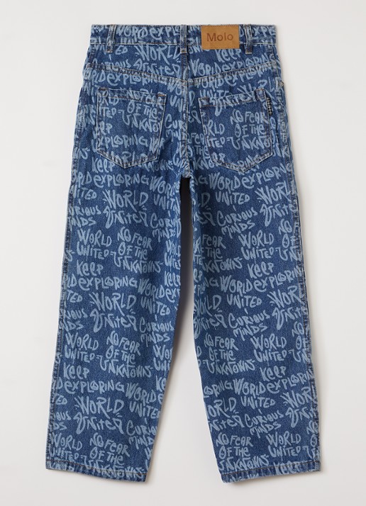 Molo Aiden straight leg jeans - voorkant 2 indigo