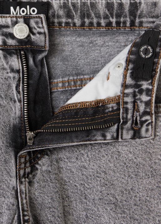 Molo Aiden straight leg jeans - detail grijs