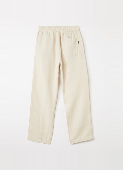 Molo Amor straight fit broek met steekzakken - voorkant 3 beige