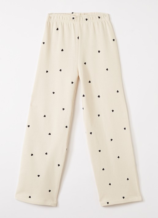 Molo Anna straight fit joggingbroek met borduring