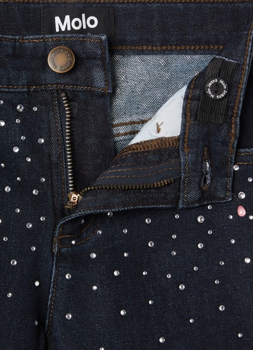 Molo Asta flared jeans van  katoen - detail 3 beige
