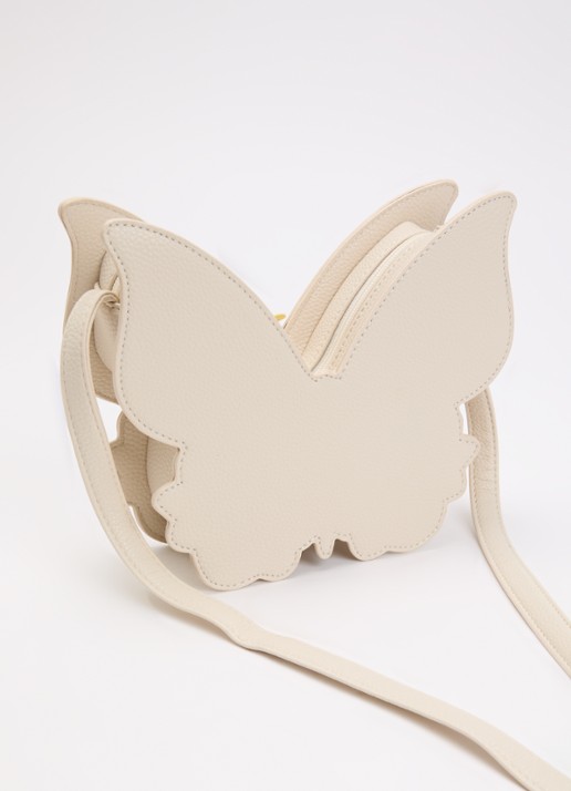 Molo Butterfly schoudertas van imitatieleer - achterkant 5 beige