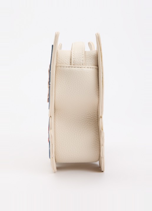 Molo Butterfly schoudertas van imitatieleer - detail 2 beige