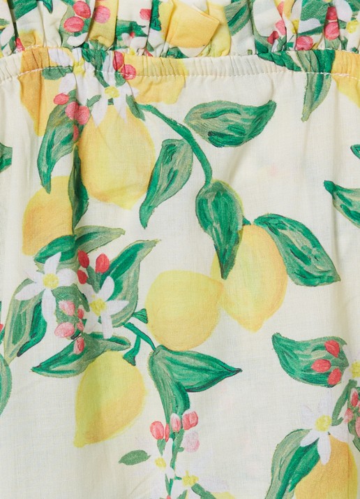 Molo Connie rok met print - detail 3 citroengeel