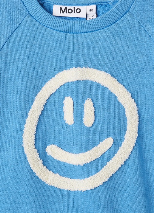 Molo Disc sweater met print - detail 3 blauw