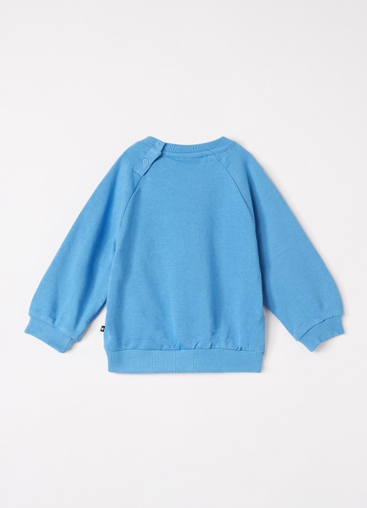 Molo Disc sweater met print - voorkant 2 blauw