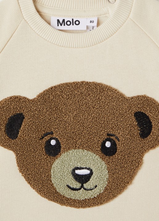 Molo Disc sweater met print - detail beige