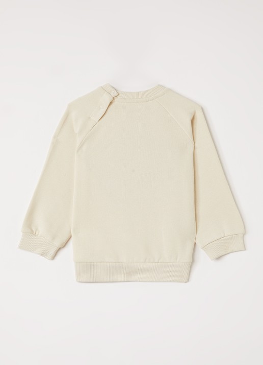 Molo Disc sweater met print - voorkant 3 beige