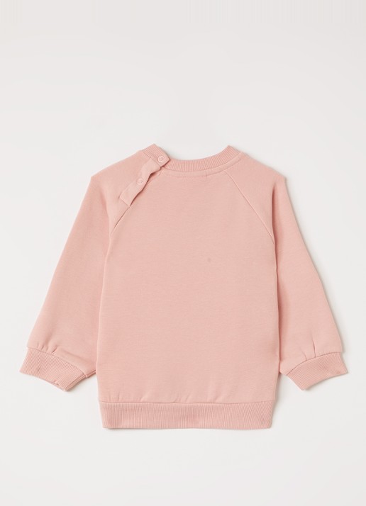 Molo Disc sweater met print - voorkant 3 oudroze