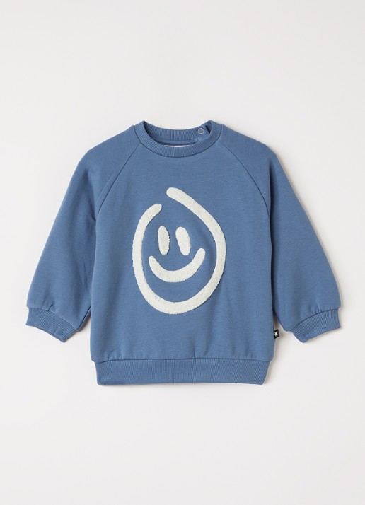 Molo Disc sweater met print - voorkant 3 groen