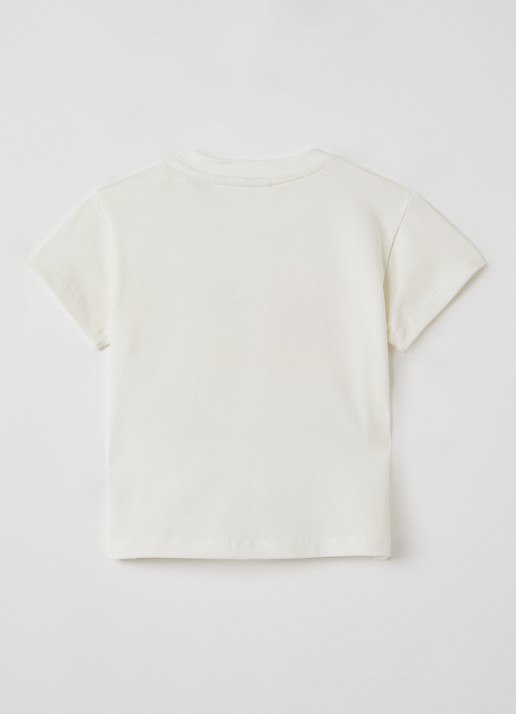 Molo Enzo T-shirt met print - voorkant 2 gebroken wit