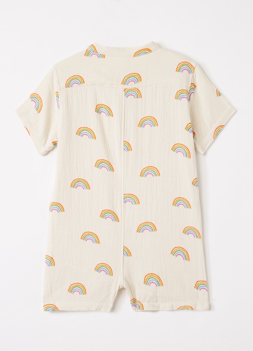 Molo Falkone babypak met print - voorkant 2 beige