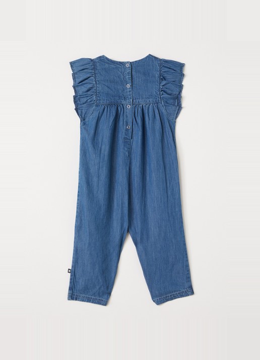 Molo Fifi babypak van chambray - voorkant 3 indigo