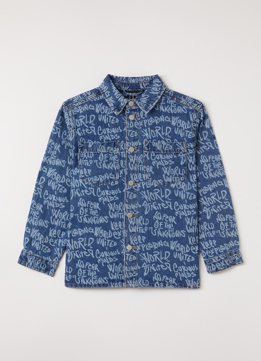 Molo Hoshiu spijkerjas met print - voorkant 2 jeans