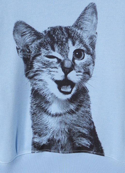 Molo Marge sweater met print - detail blauw