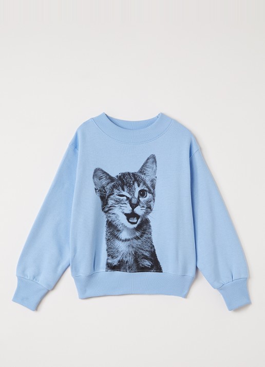 Molo Marge sweater met print - voorkant 3 blauw