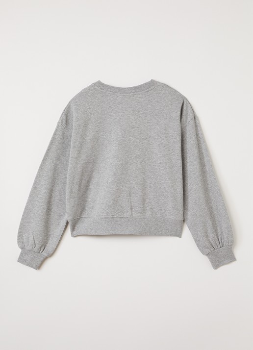 Molo Miki sweater met pailletten - voorkant 2 grijsmele