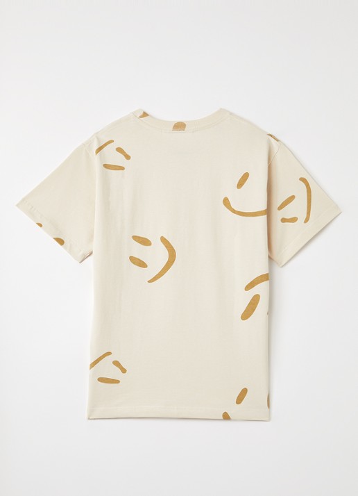 Molo Riley T-shirt met print - voorkant 2 beige