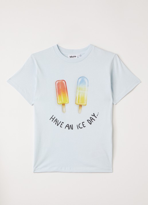 Molo Riley T-shirt met ruitdessin