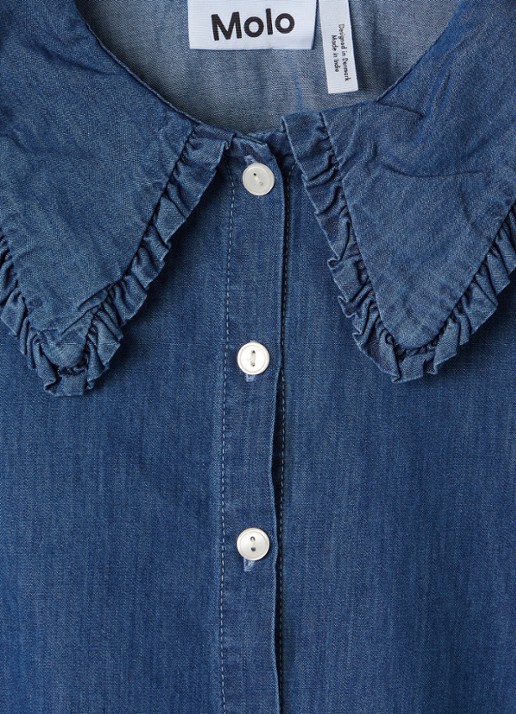 Molo Robbin blouse van chambray - detail 3 indigo