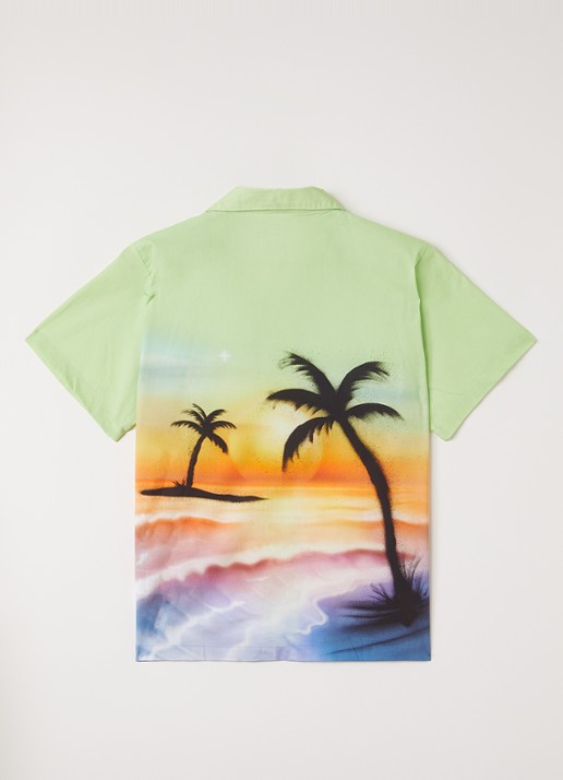 Molo Rui overhemd met print - voorkant 2 groen